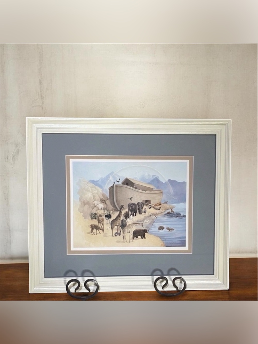The Ark - Noah's Ark Signed Print - Barbara Bosworth Signed 1994 Michigan Artist